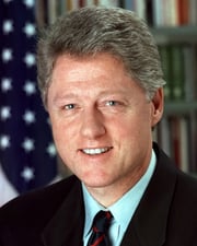 42nd US President Bill Clinton