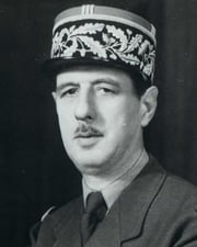 French President Charles de Gaulle