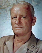 US Admiral Chester Nimitz