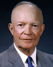 34th US President & WWII General Dwight D. Eisenhower