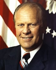 38th US President Gerald Ford