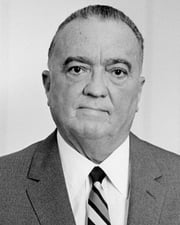 First Director of the FBI J. Edgar Hoover
