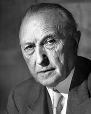 German Chancellor Konrad Adenauer