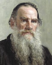 Novelist Leo Tolstoy