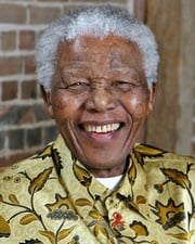 Anti-apartheid activist and South African President Nelson Mandela