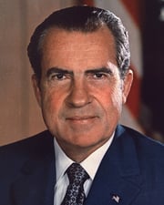 37th US President Richard Nixon