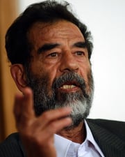Iraqi President Saddam Hussein