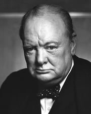 Soldier, Author and British Prime Minister Winston Churchill